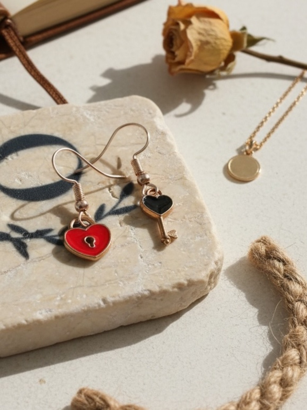 Lock & Key Earrings